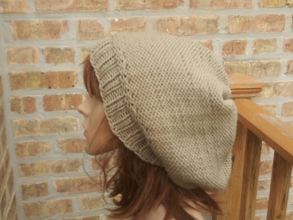 Cable Slouchy in Taupe - Image 2