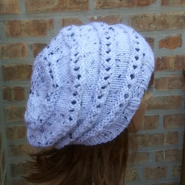 Lace Slouchy - White Tweed - Image 4