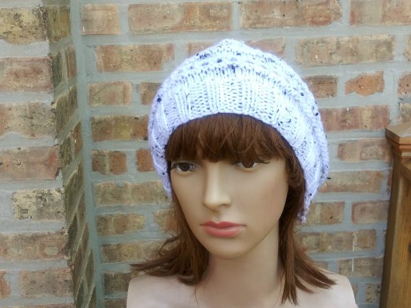 Lace Slouchy - White Tweed - Image 3