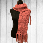 Feather and Fan Drop Stitch Scarf from designbcb