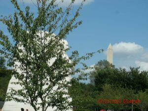 The Martin Luther King, Jr Memorial and the Washington Monument